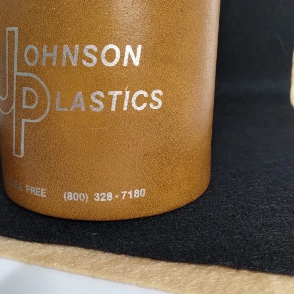 70s Johnson Plastics Advertising Desk Pencil Holder Now Johnson Plastic Plus